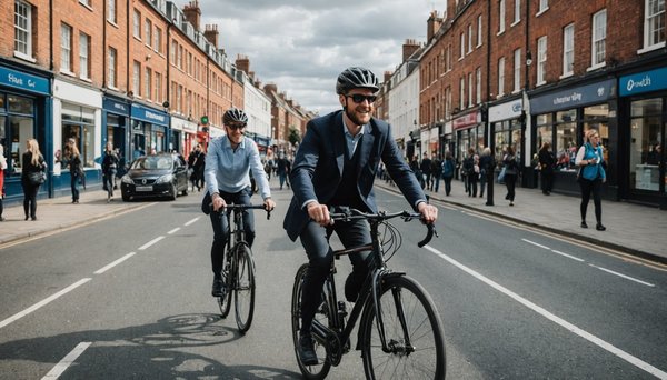 What are the benefits of cycling for commuting in the UK?